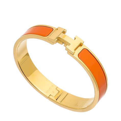 hermes orange logo bracelet|hermes clic h france.